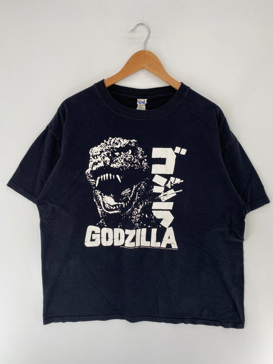 .2010 GODZILLA Size XL Vintage T-Shirt / F1495T