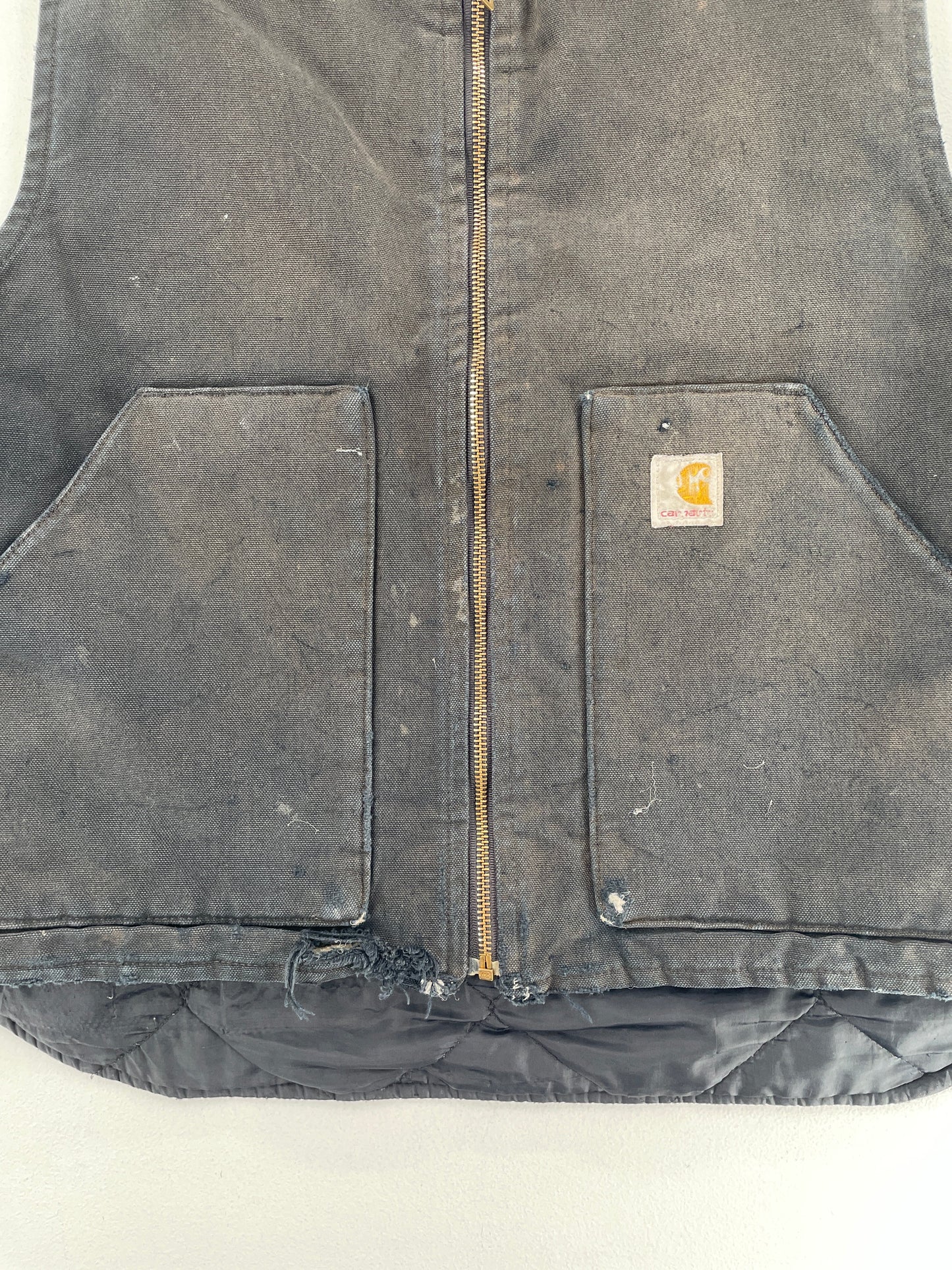 Vintage CARHARTT Size L Duck Vest / F5777J