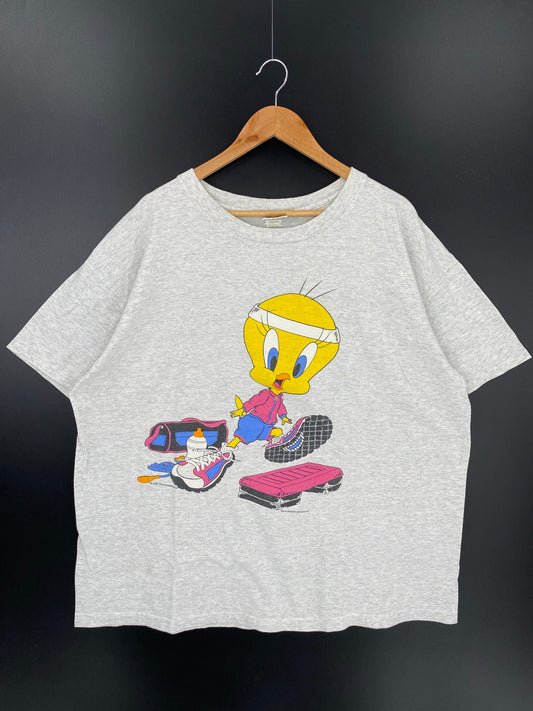 .1996 LOONEY TUNES Made in USA Size XXL Vintage T-Shirts / E9480T