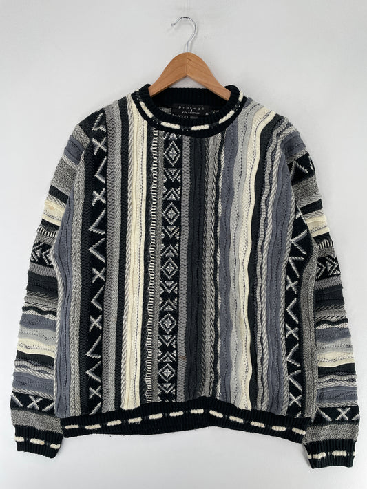 Vintage COOGI Style Made in USA Size M Acrylic Knit Sweater / F2871K