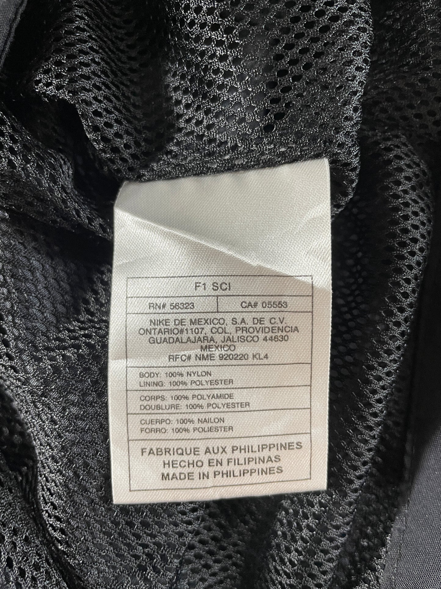 00’ NIKE Size XL Zip-up Nylon Jacket / G5109N