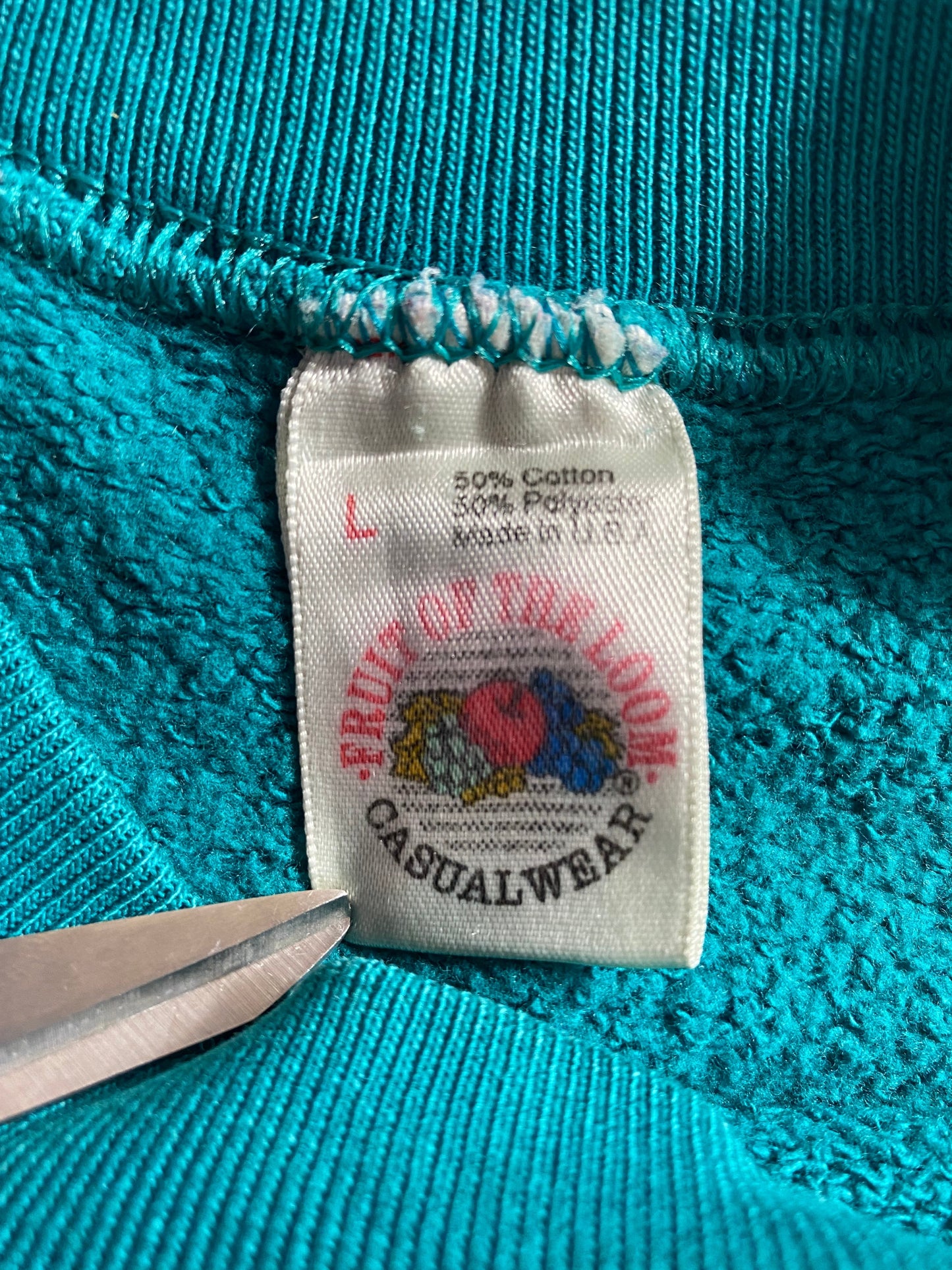 1995 LOONEY TUNES TAZ Made in USA Size L Vintage Sweat-Shirt / F5720S