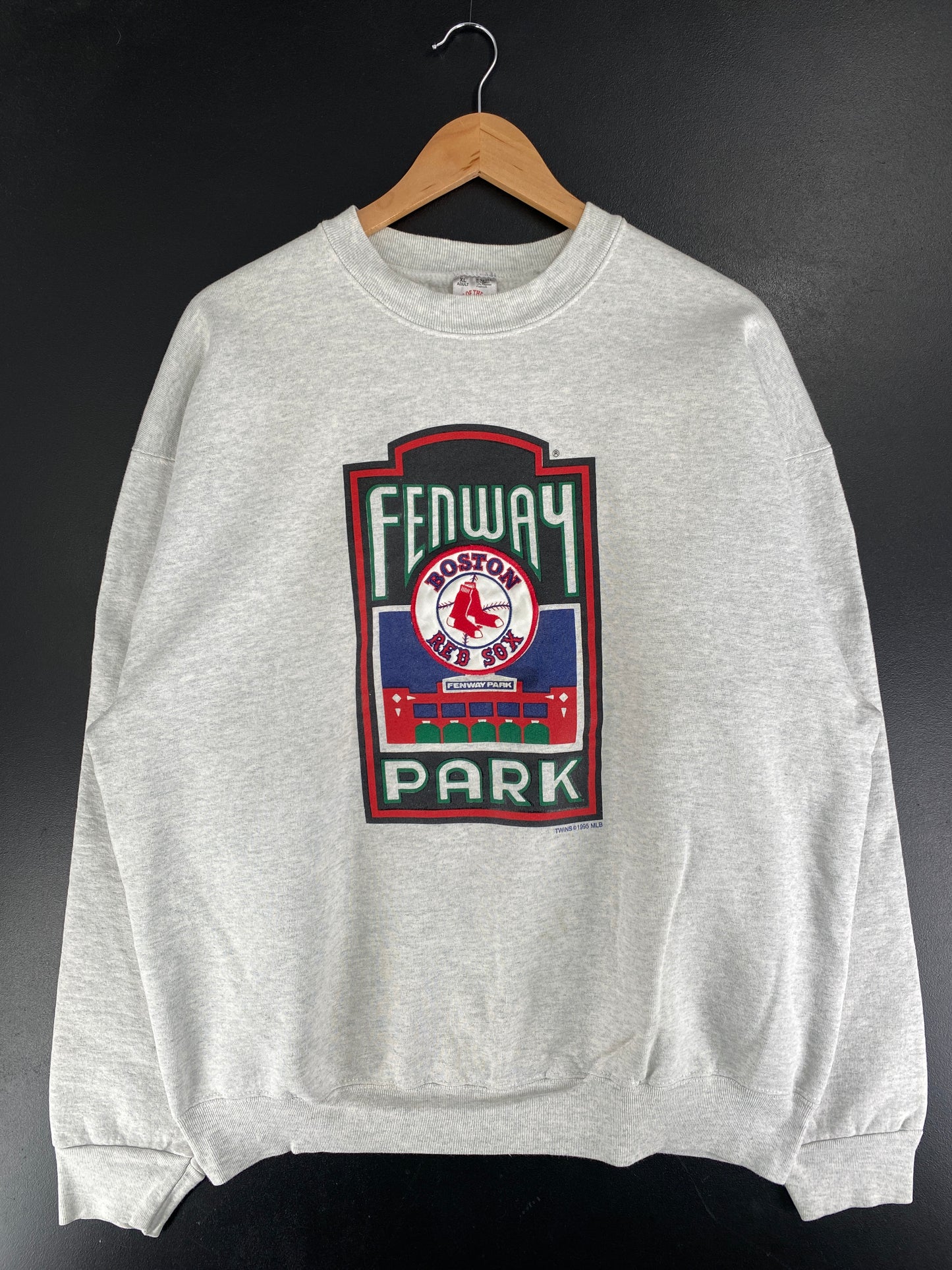 1995 BOSTON RED SOX Made in USA Size XL Vintage MLB Sweat-Shirt / F6963S