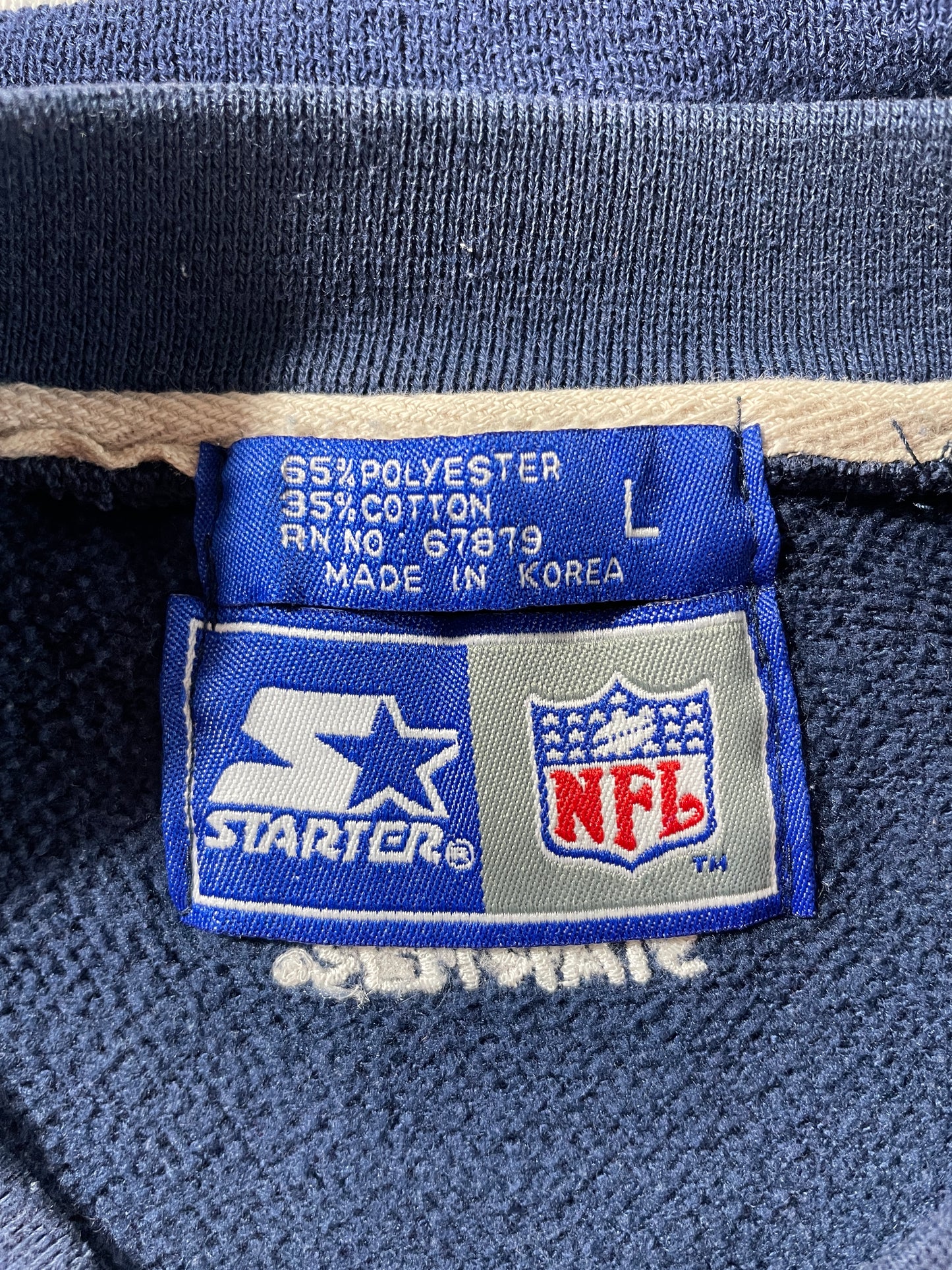 90’s STARTER x DALLAS COW BOYS Size L NFL Sweat-Shirt / F5062S