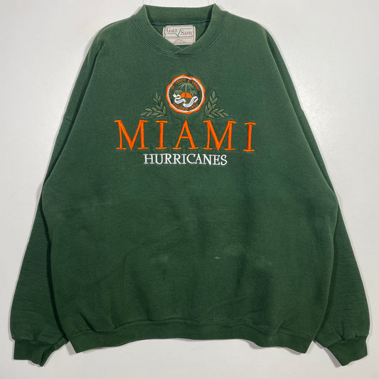 (XL) 90's MIAMI HURRICANES College Sweat-Shirt / A0604S