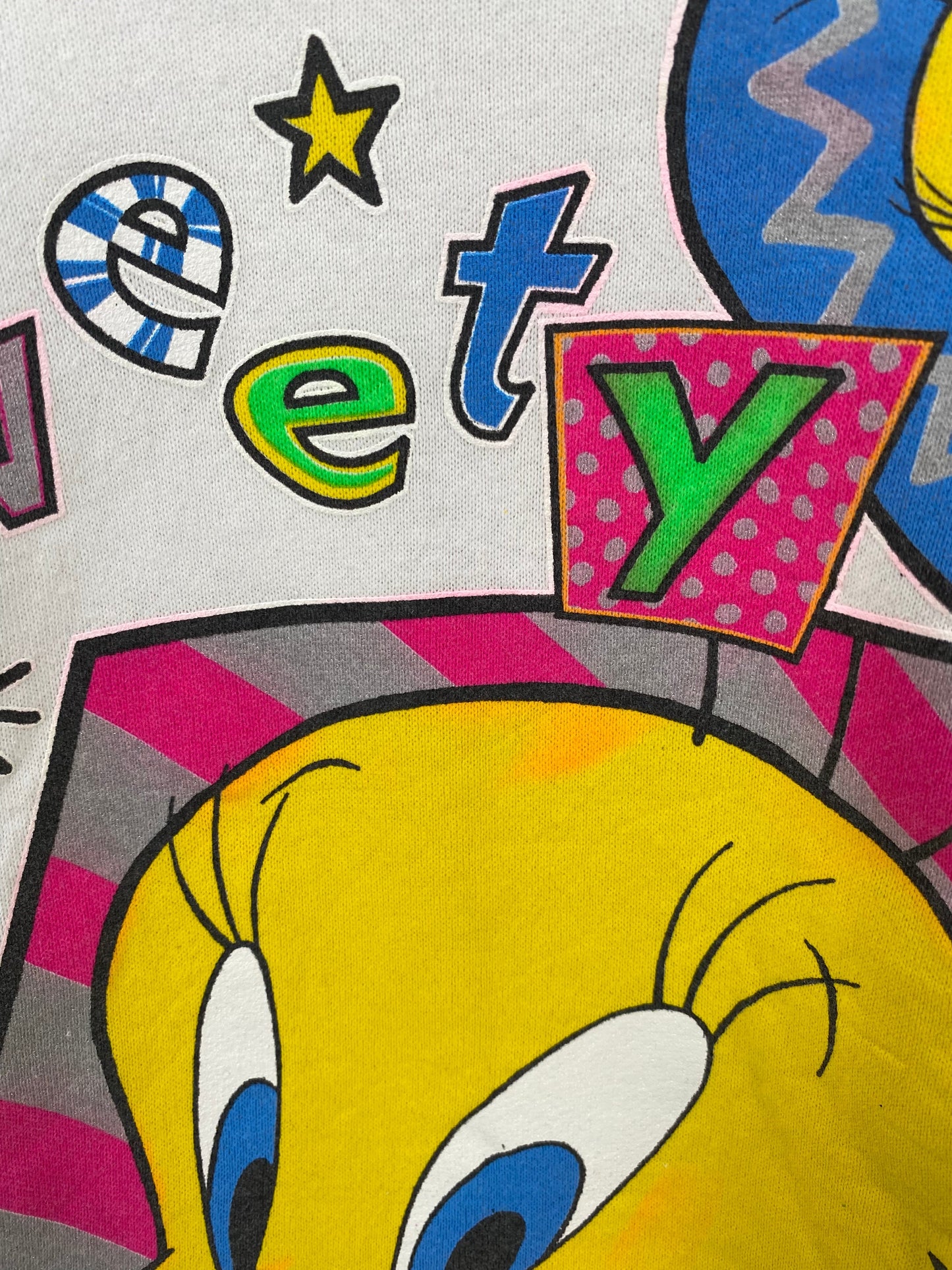 1993' LOONEY TUNES TWEETY Made in USA Size XL Vintage Sweat-shirt / F6785S