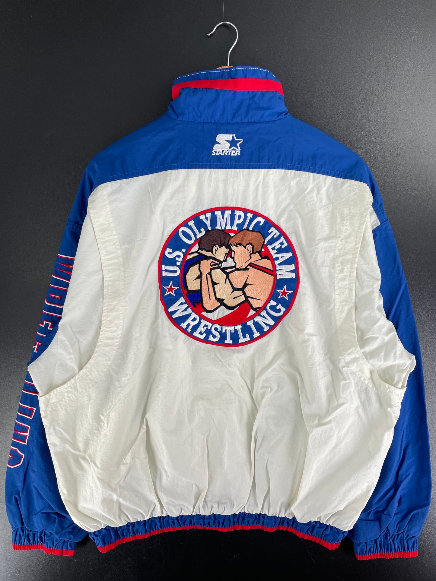 90’s STARTER x OLYMPIC WRESTLING USA TEAM Size XL Nylon Jacket / F7764N