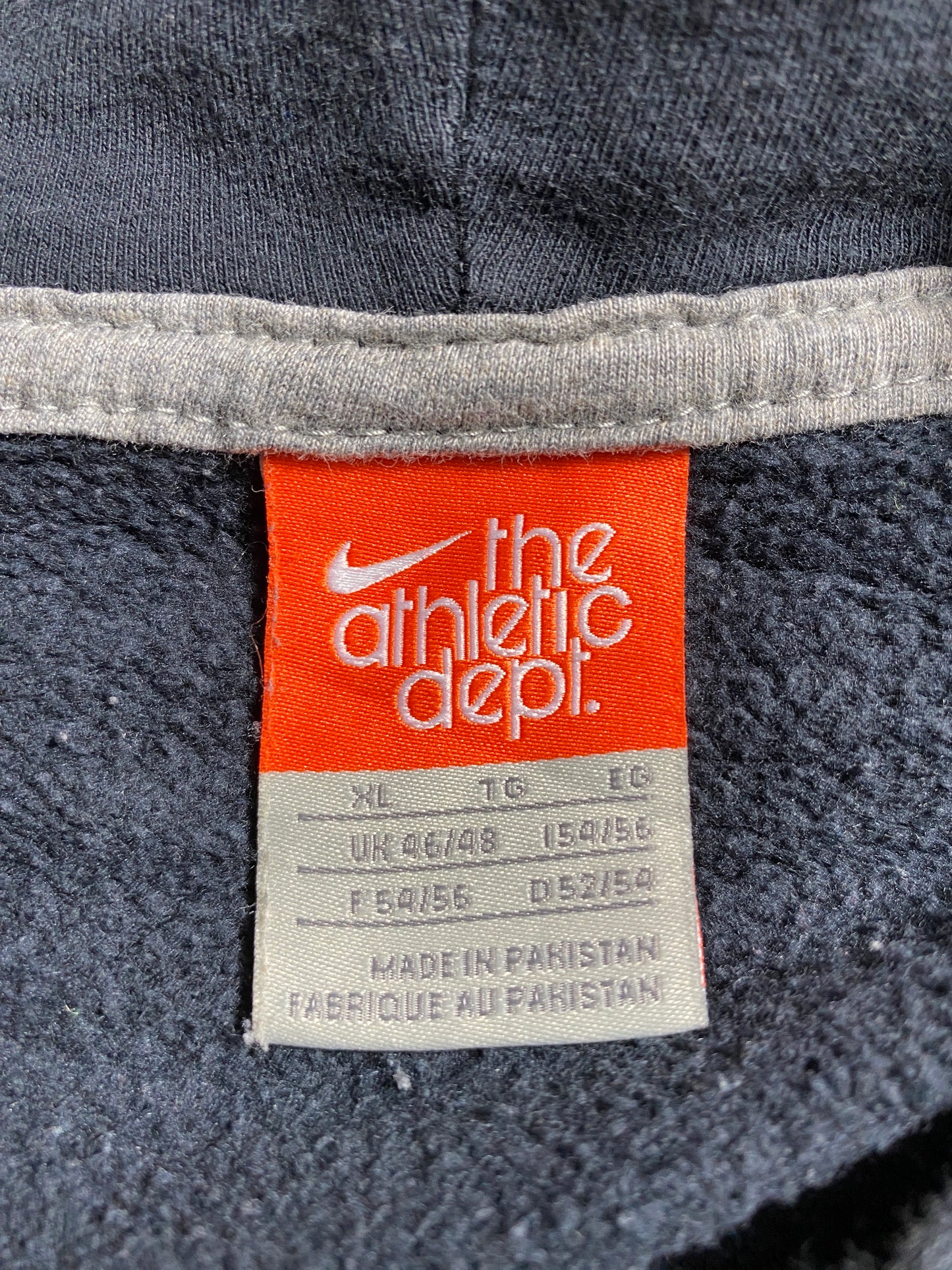 00’ NIKE Size XL Vintage Hoodie Zip-UP Sweat-Shirt / F5197S