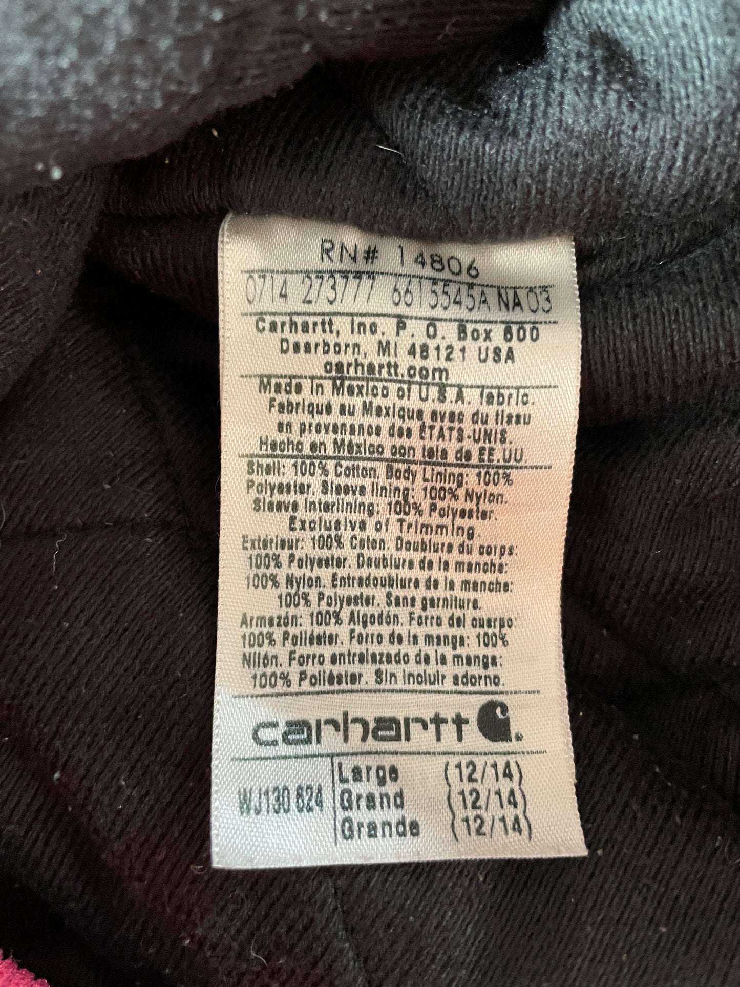 Vintage CARHARTT Size Ladies L Duck Jacket / F7582J
