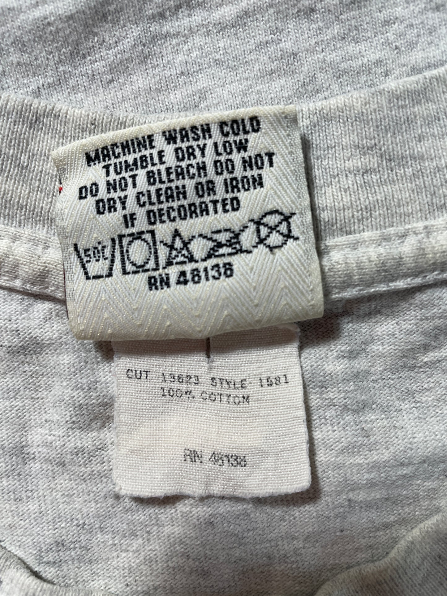 1992 NATIONAL AMERICAN LEAGUE Made in USA Size L Vintage MLB T-Shirt / F3655T