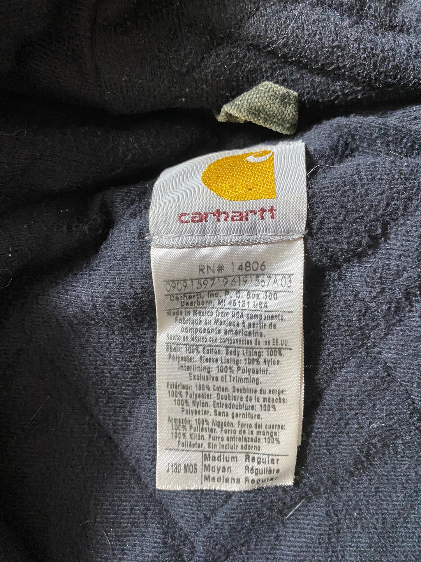 Vintage CARHARTT Size M Duck Jacket / F6185J