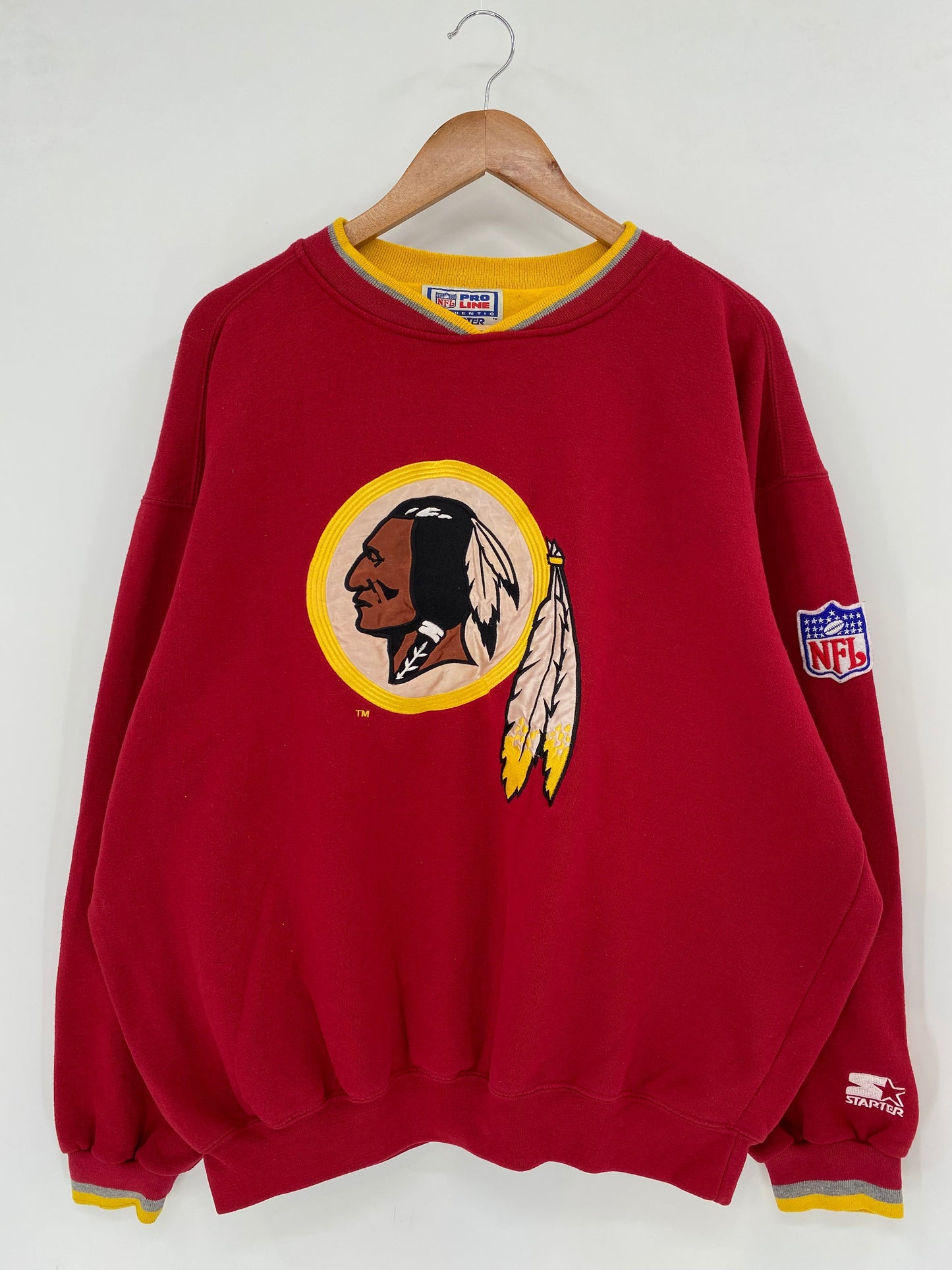 90’s STARTER x WASHINGTON REDSKINS Size XL NFL Sweat shirt / E8240S