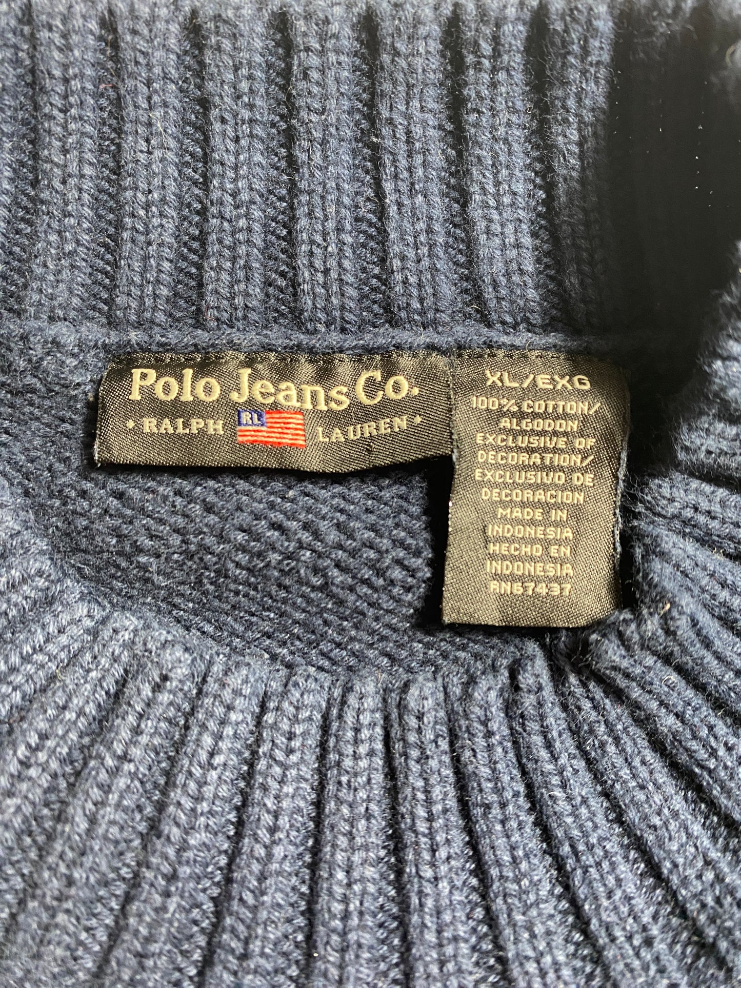 Vintage POLO JEANS CO. RALPH LAUREN Size Ladies XL Knit Sweater / G222S