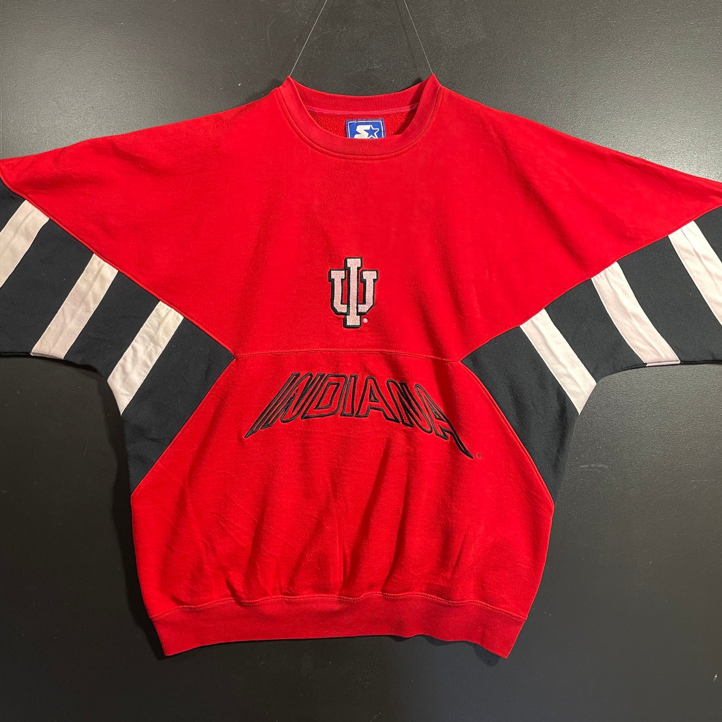 (L) 90's STARTER X INDIANA Vintage College Sweatshirt / A1129S