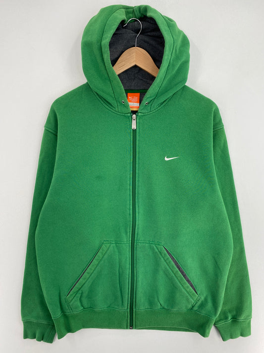 00' NIKE MINI SWOOSH Size M Vintage Hoodie Zip Up Sweat-shirt / G1445S