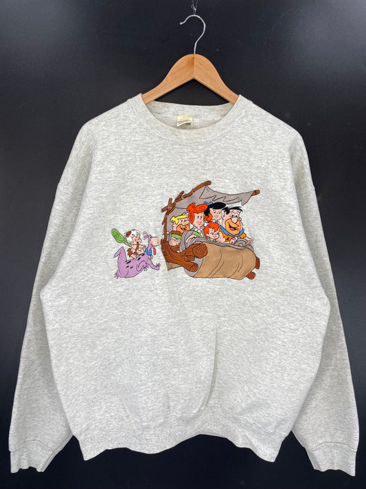 90’s THE FLINTSTONES Made in USA Size XL Vintage Sweat-shirt / F4035S