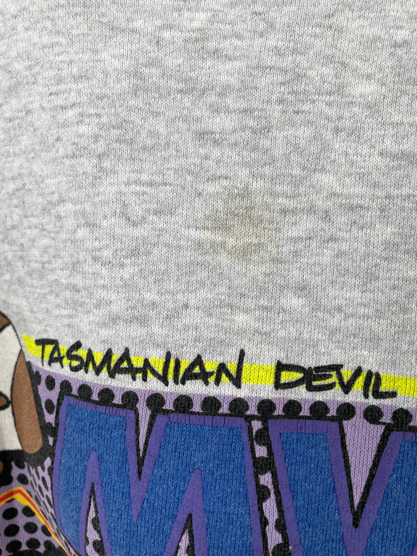 1993 LOONEY TUNES TAZ Made in USA Size XL Vintage Sweat-shirt / F6786S