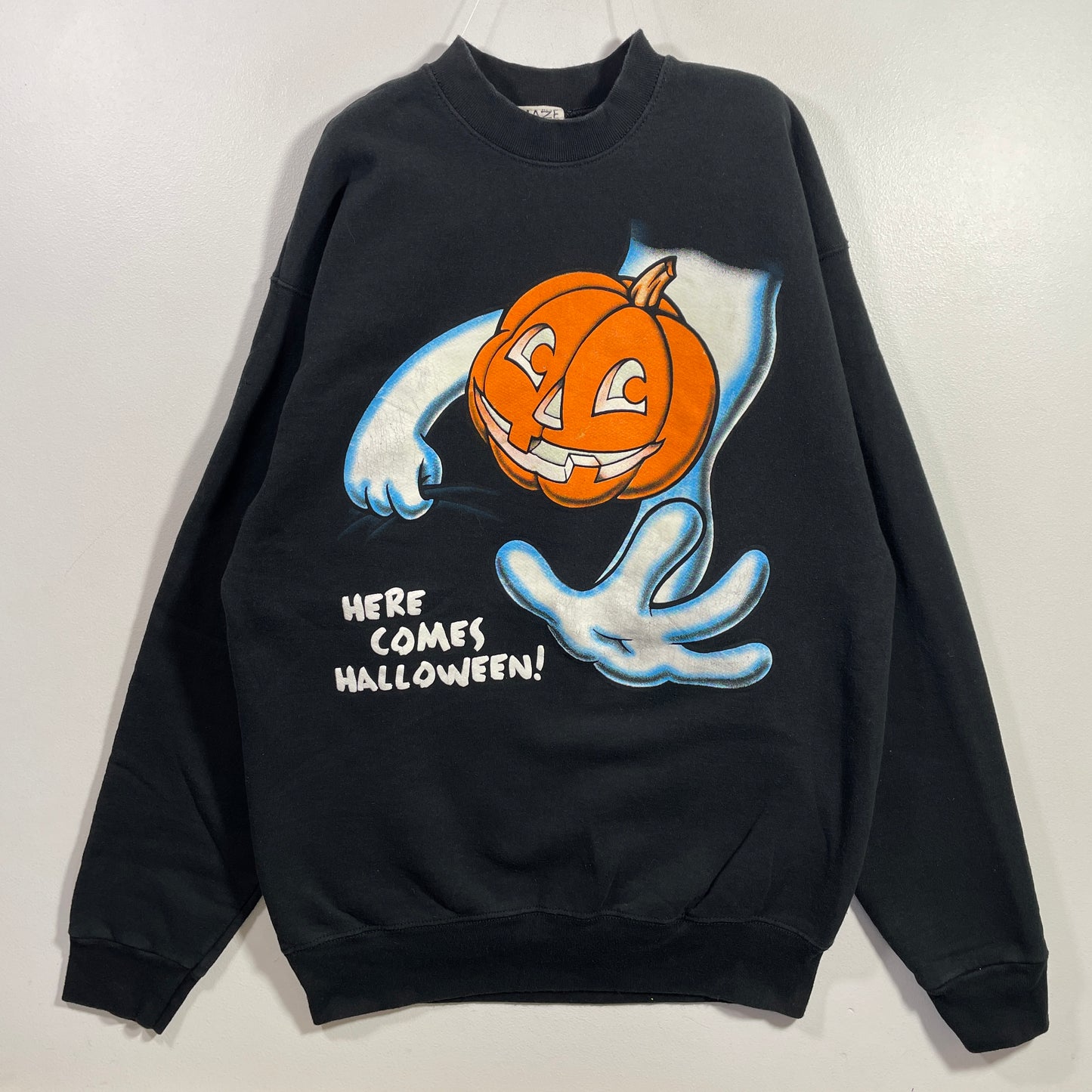 (XL) 90’s HERE COMES HALLOWEEN! Vintage Halloween Sweat-shirt / A1084S