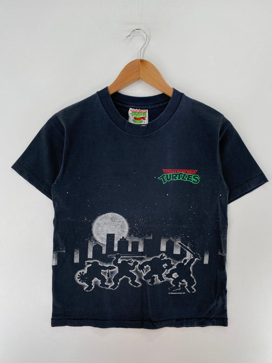 1991 Kids TURTLES Made in USA Size Kids L Vintage T-Shirt / F8046T