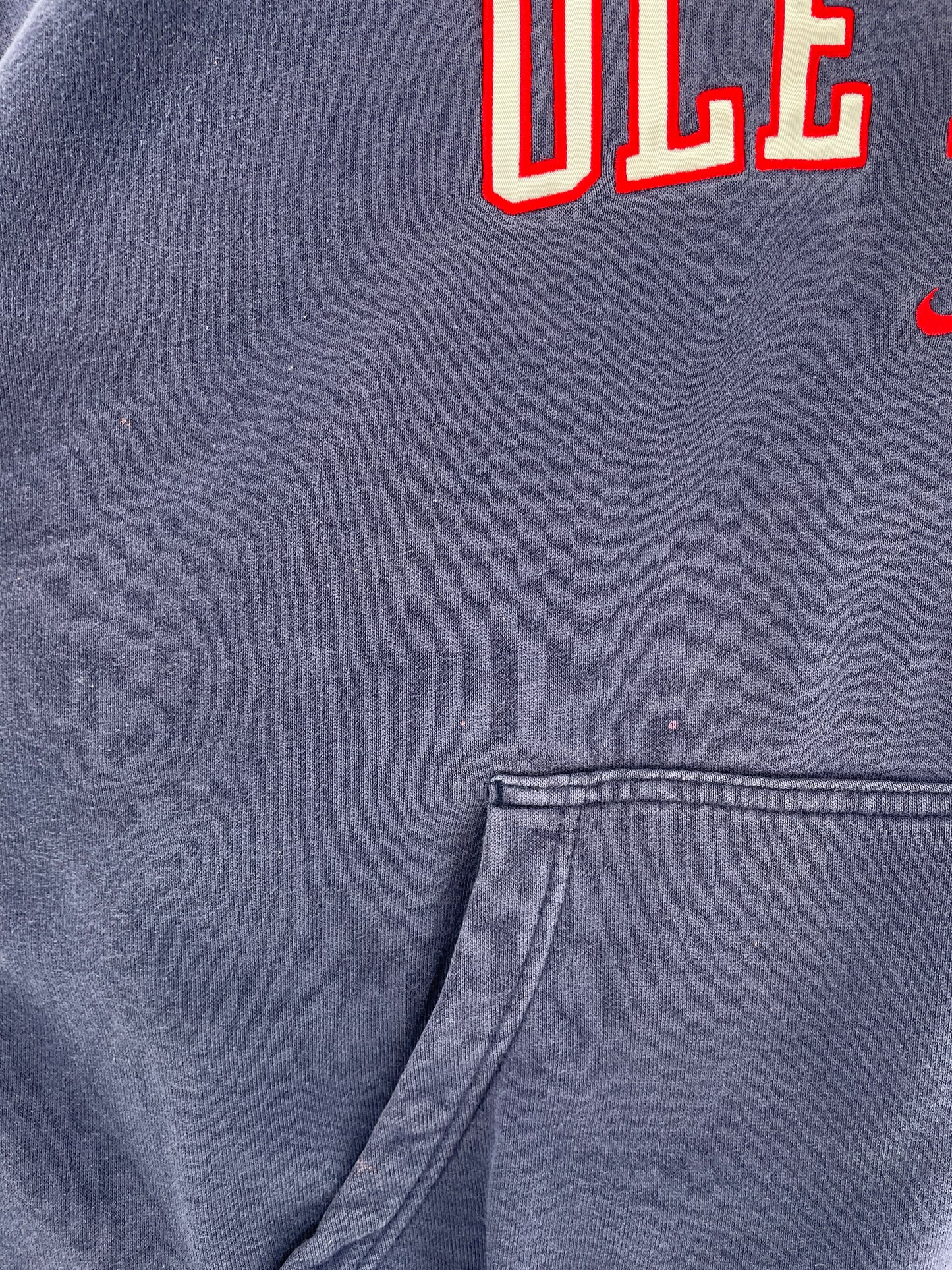 00' NIKE x POLE MISS Size XL Vintage College Hoodie Sweat-Shirt / F4966S