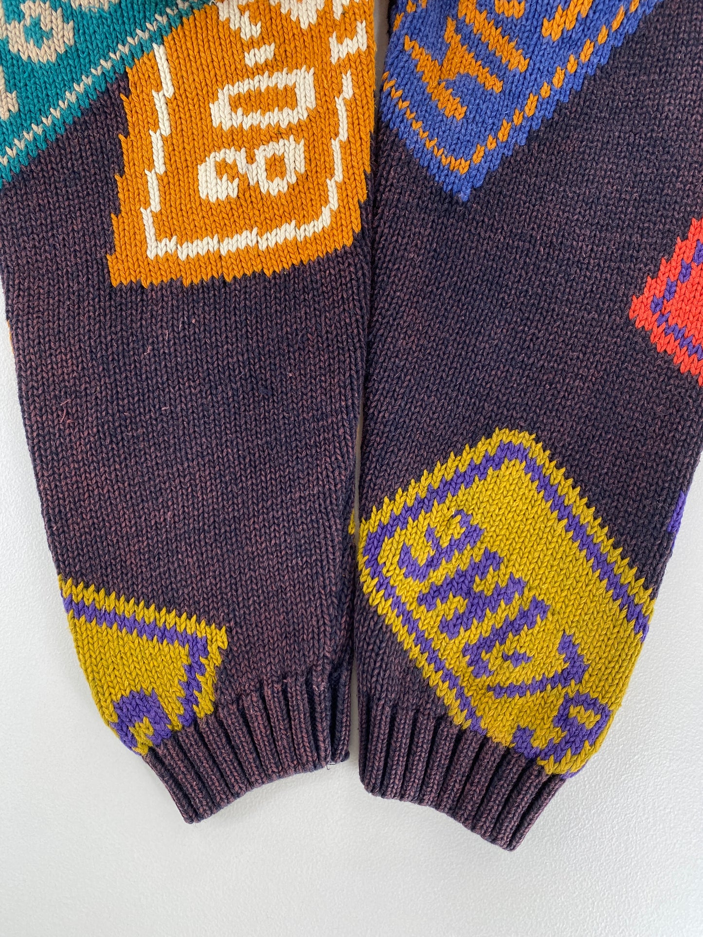 Vintage PERRY ELLIS Size L Cotton Knit Sweater / G442K