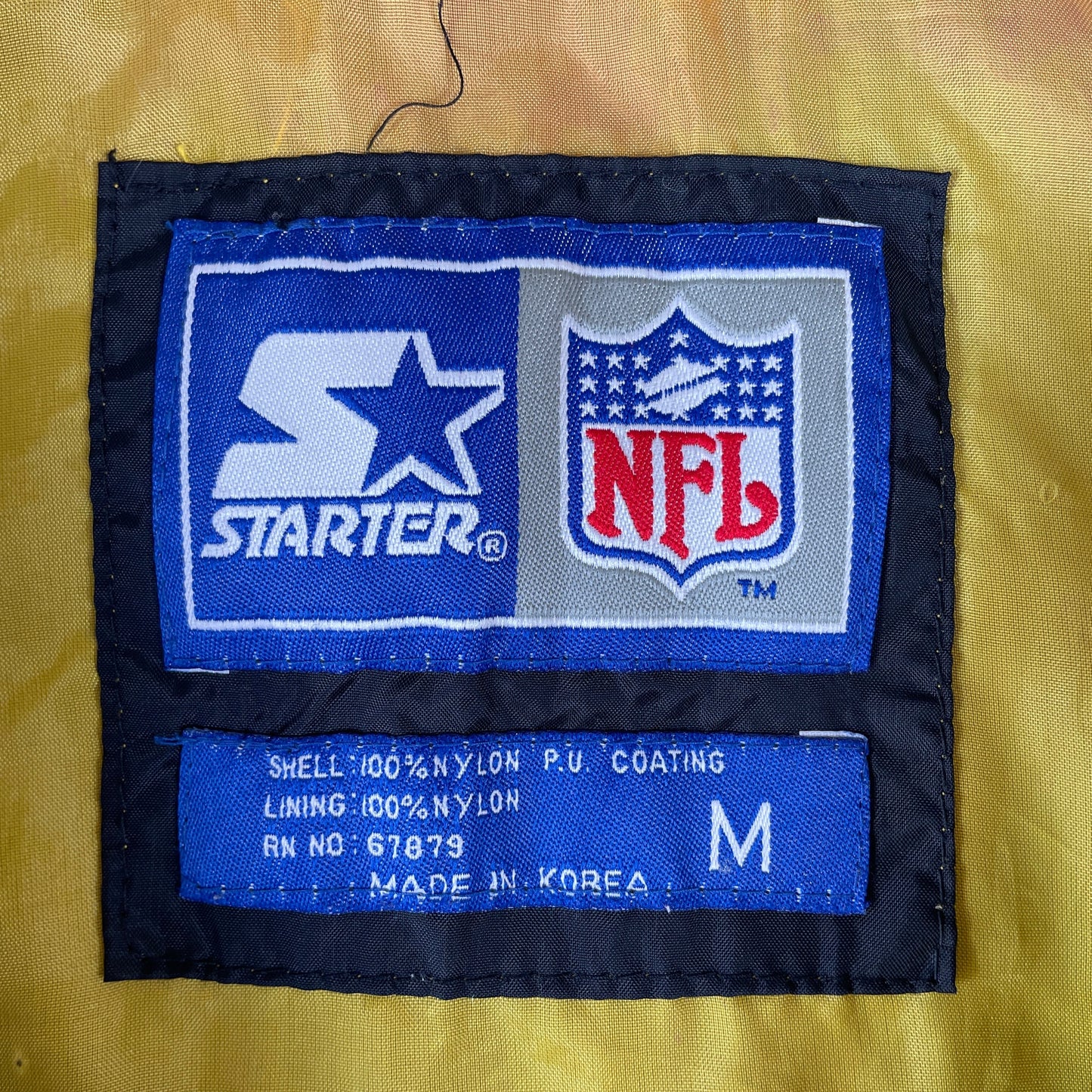 (M) 90's STARTER X STEELERS NFL Nylon Jacket / A0019N
