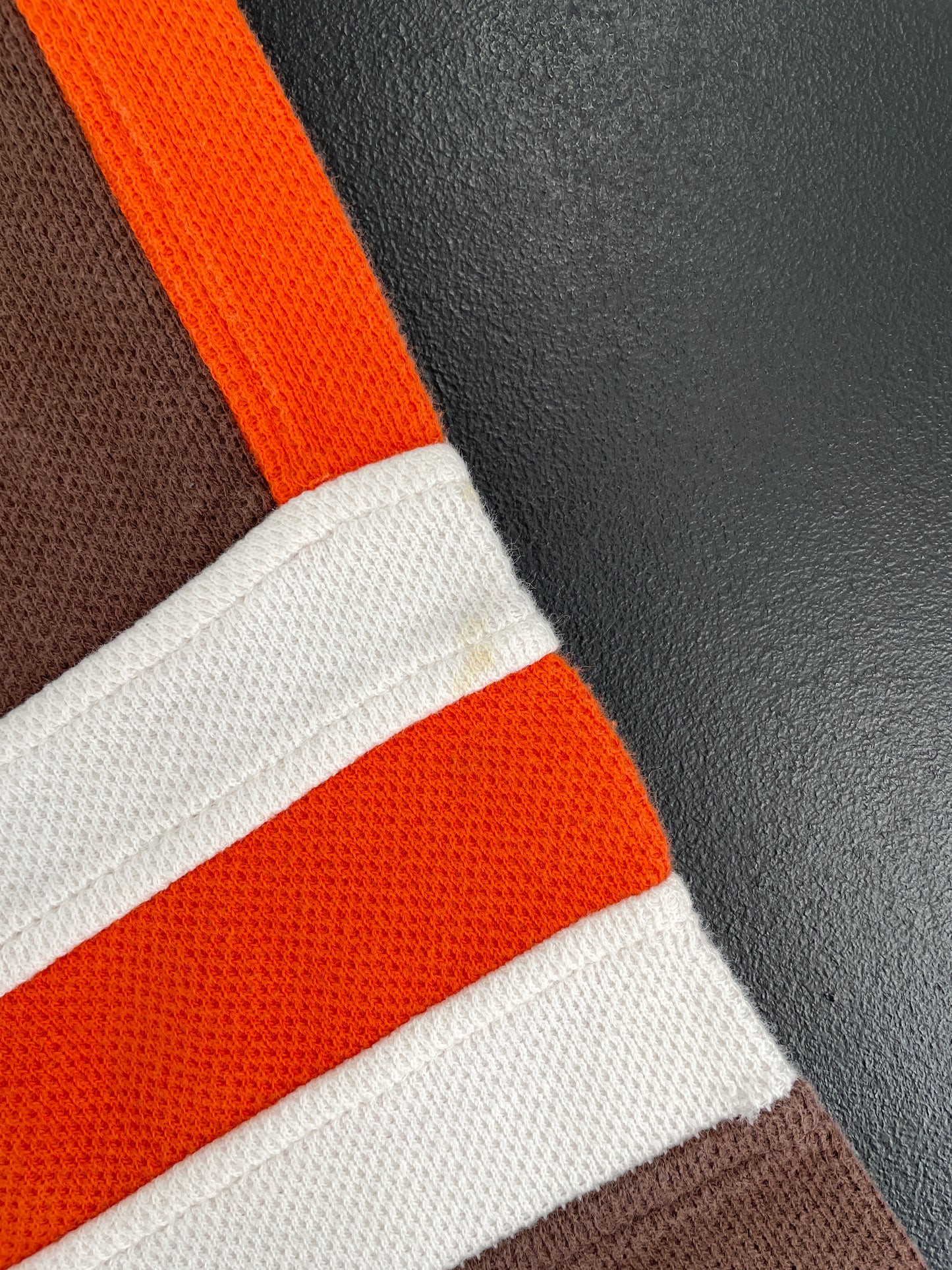 90’s STARTER x CLEVELAND BROWNS Size L NFL long Sleeve Polo-shirt / F2903S