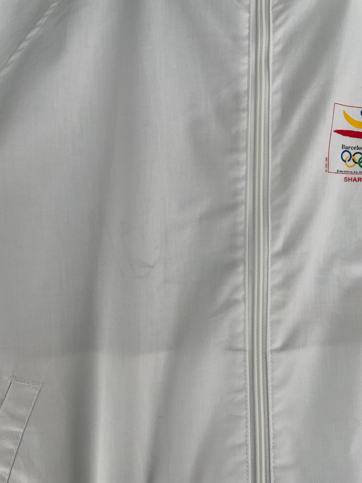1988 COCA COLA x BARCELONA OLYMPIC Made in USA Size XL Vintage Nylon Jacket / F7763N