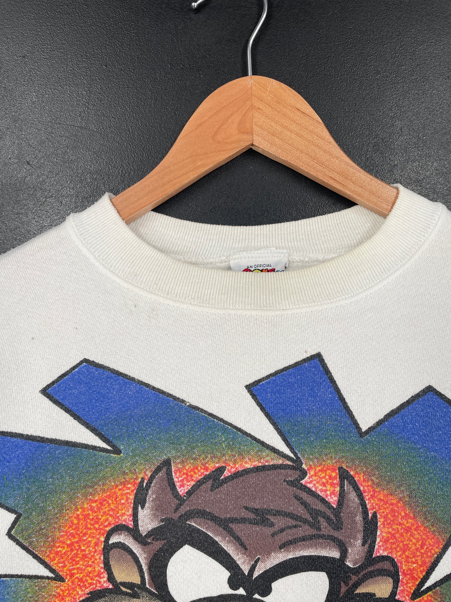 1995 LOONEY TUNES TAZ Made in USA Size L Vintage Sweat-shirt / G4116S
