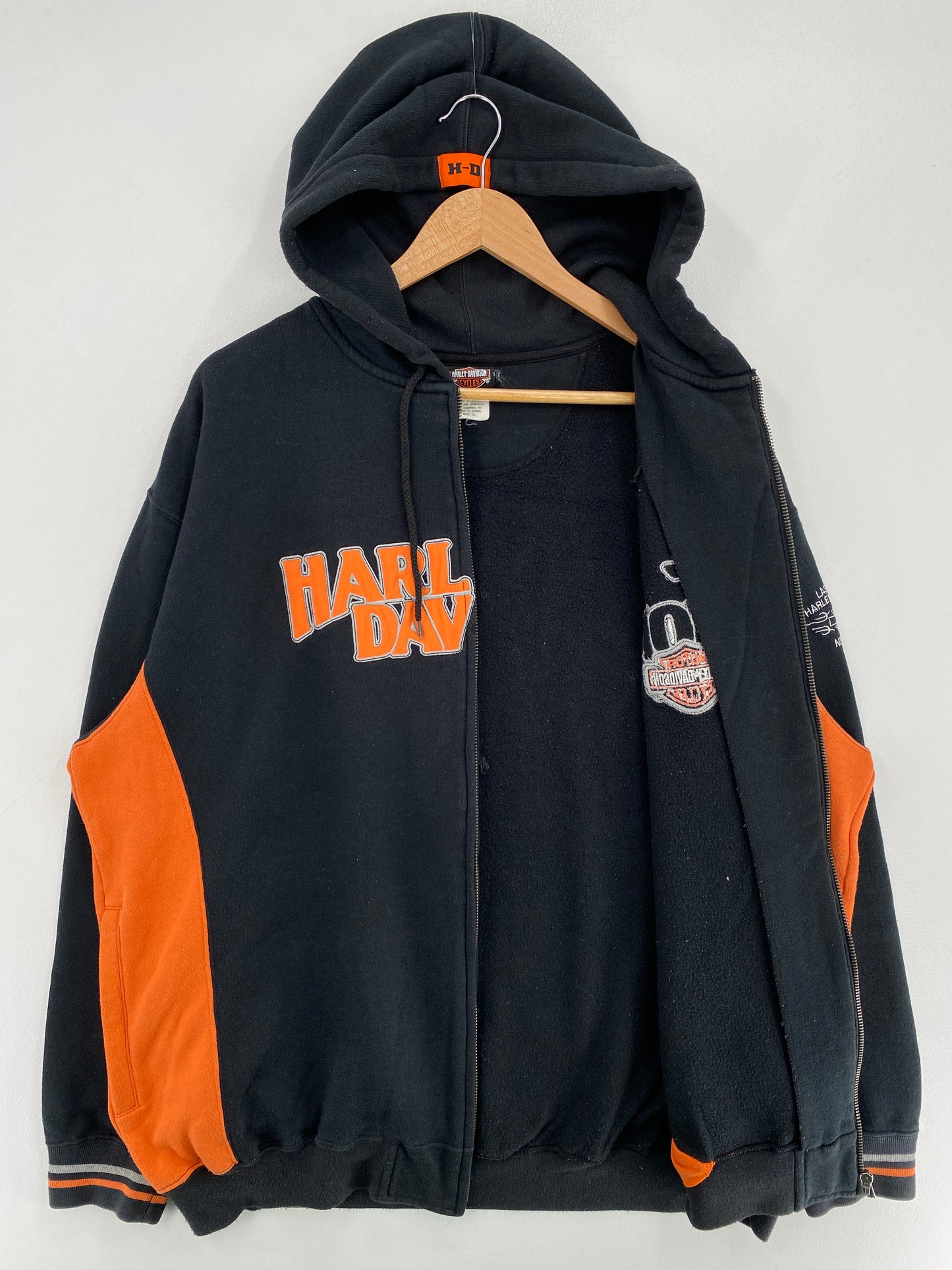 Vintage HARLEY DAVIDSON Size XL Zip-up Sweat-shirt / G1684S