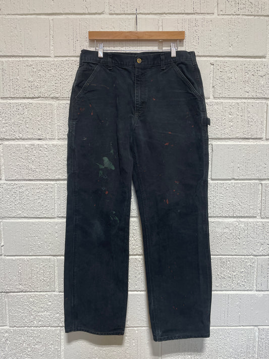 (W34xL31) Vintage CARHARTT Distressed Style Duck Pants / A1164P