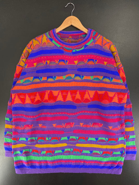 Vintage COOGI STYLE Size No tag (Approx. XL) Knit Sweater / F9167K