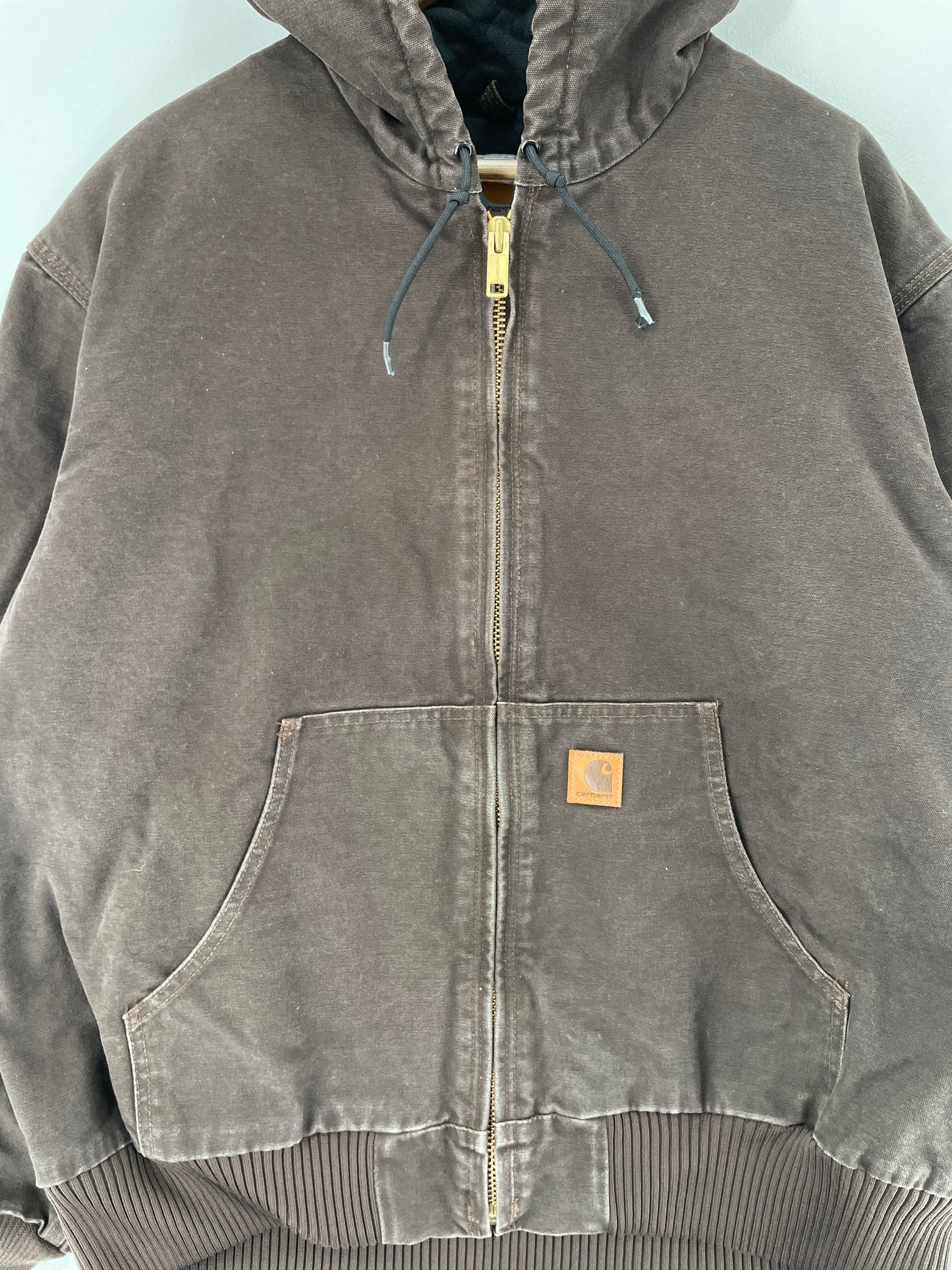 Vintage CARHARTT Size XL Duck Hoodie Jacket / F2611J