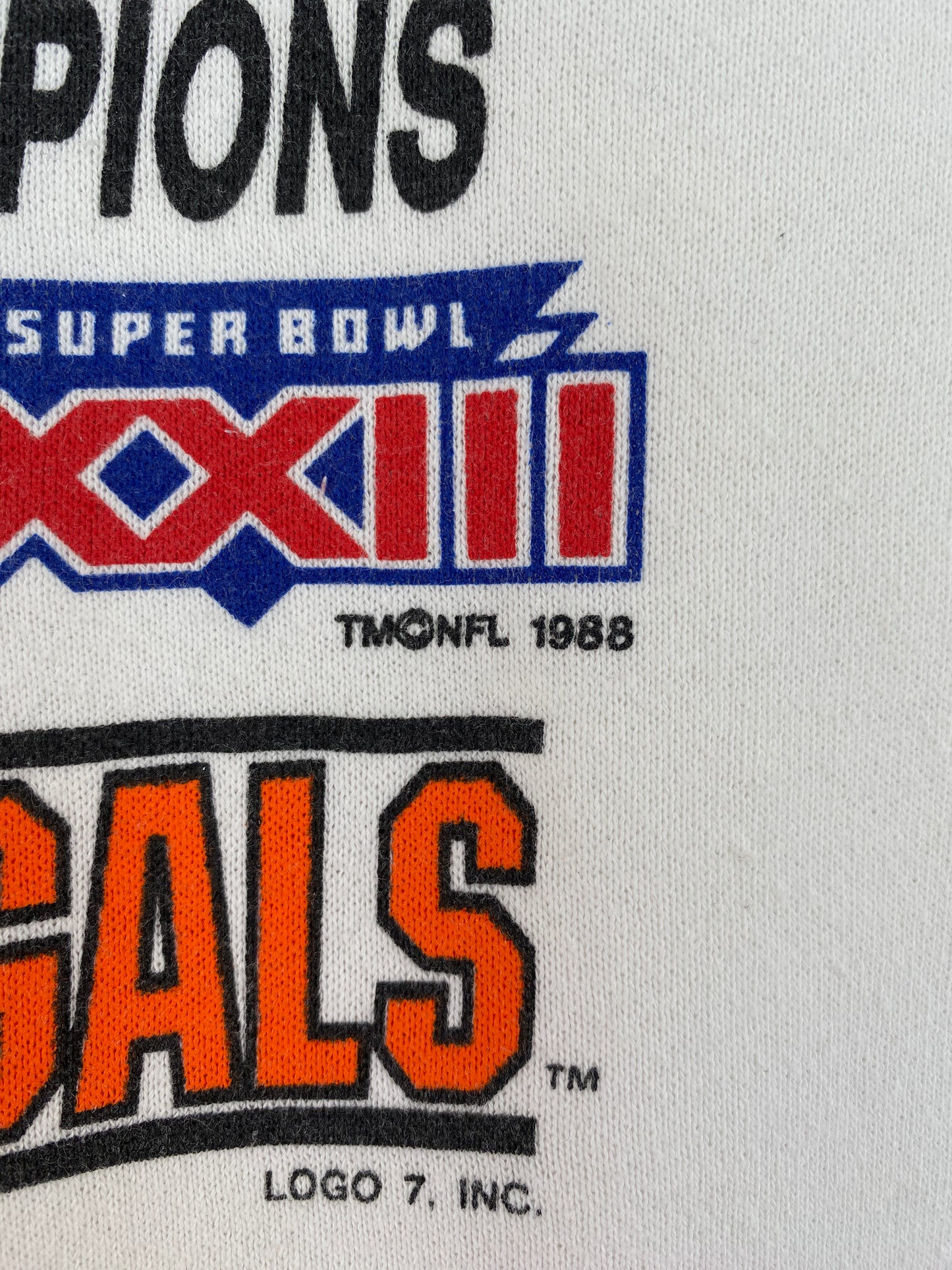 1988 CINCINNATI BENGALS Made in USA Size XL Vintage NFL Sweat-Shirt / G4249S