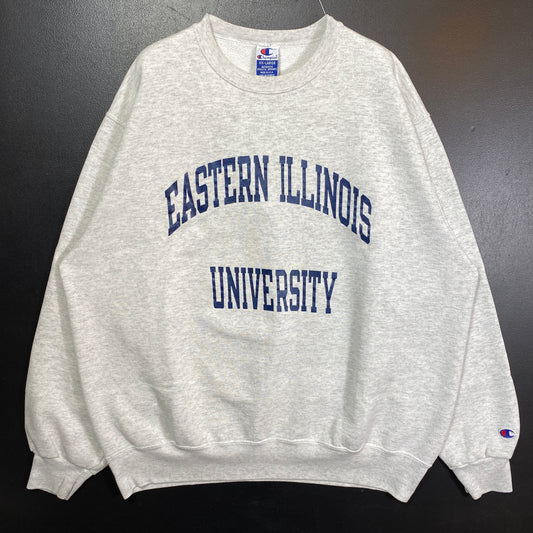 (XXL) 90's EASTERN ILLINOIS UNIVERSITY College Sweat-shirt / A0144S