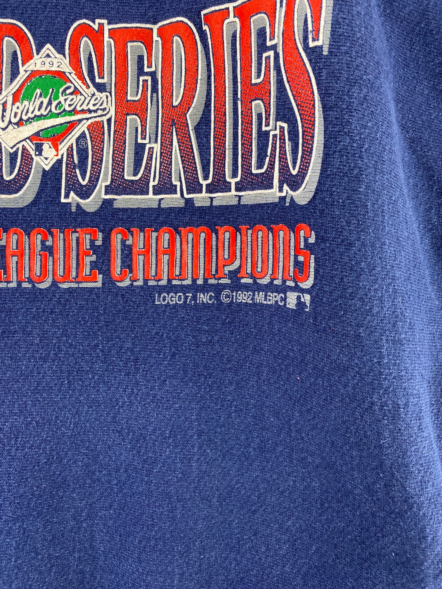 1992 ATLANTA BRAVES Made in USA Size XL Vintage MLB Sweat-Shirt / G529S