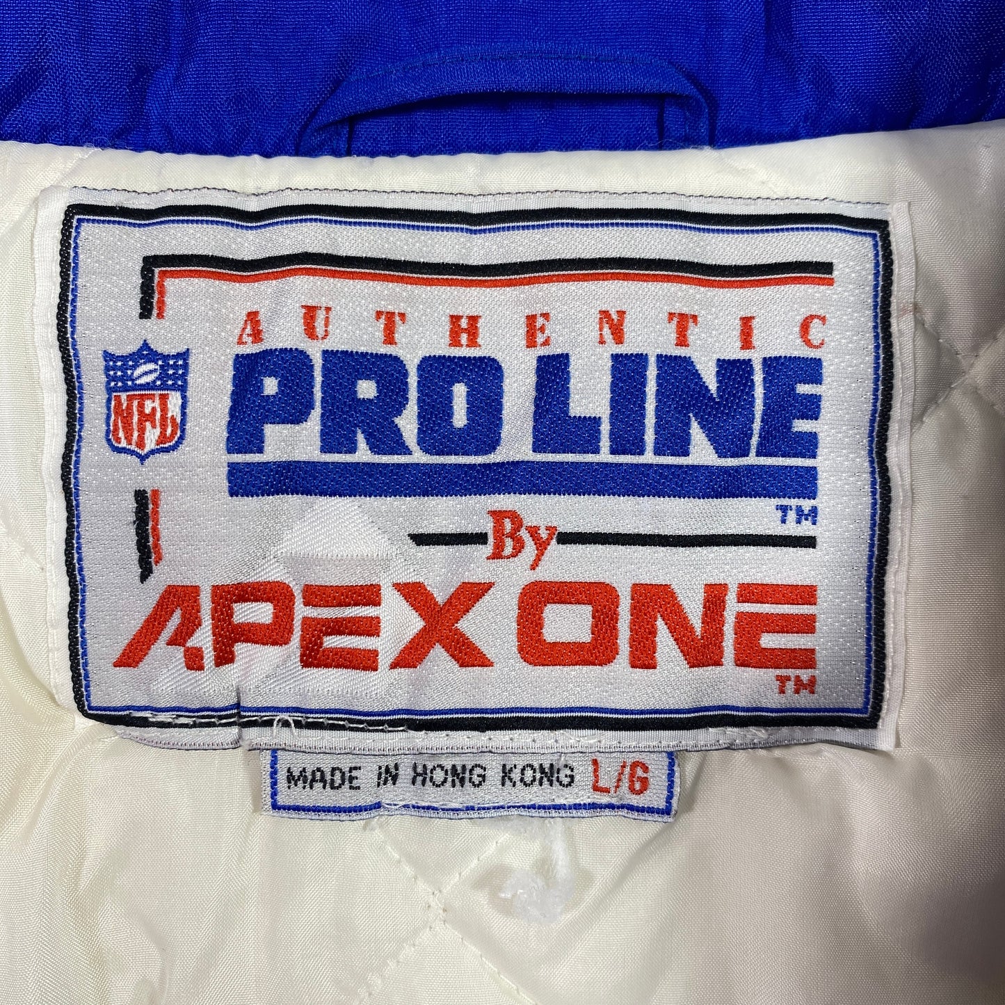 (L) 90's PRO LINE X GIANTS Vintage NFL Padded Nylon Jacket / A0790N