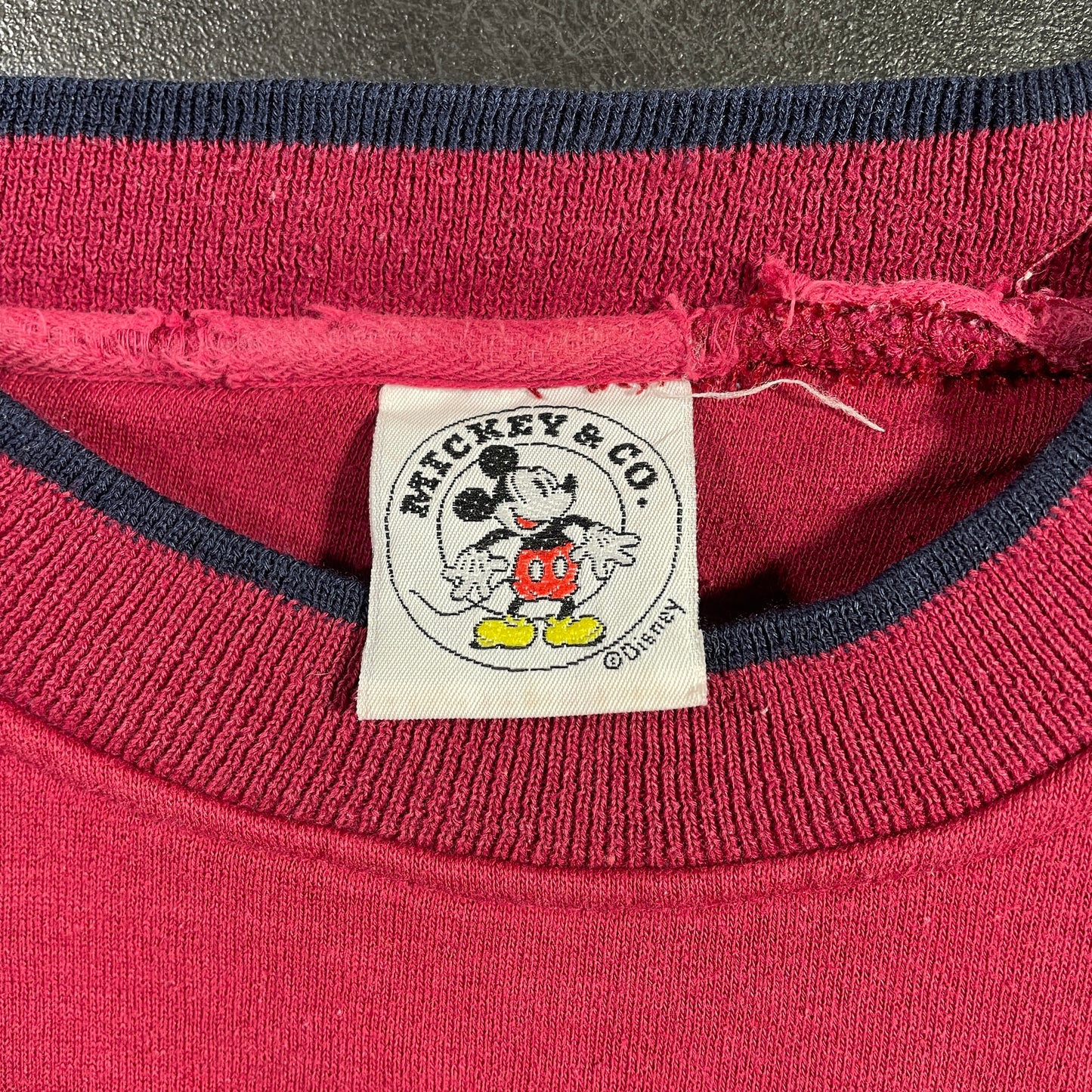 (Approx.M) 90’s DISNEY MICKEY Vintage Sweatshirt / A1115S
