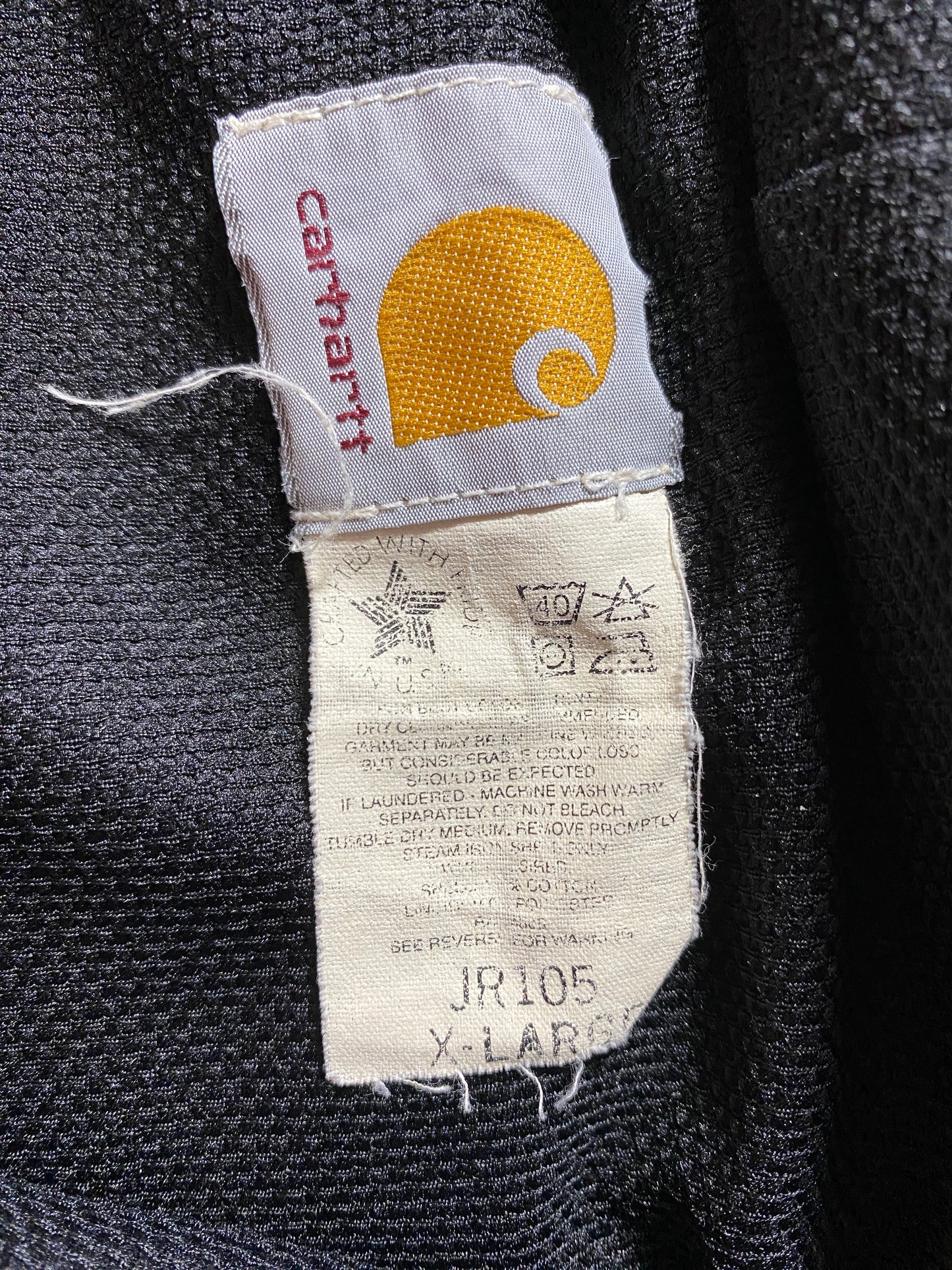 90's CARHARTT Made in USA Size XL Vintage Zip-Up Duck Jacket / F4097J