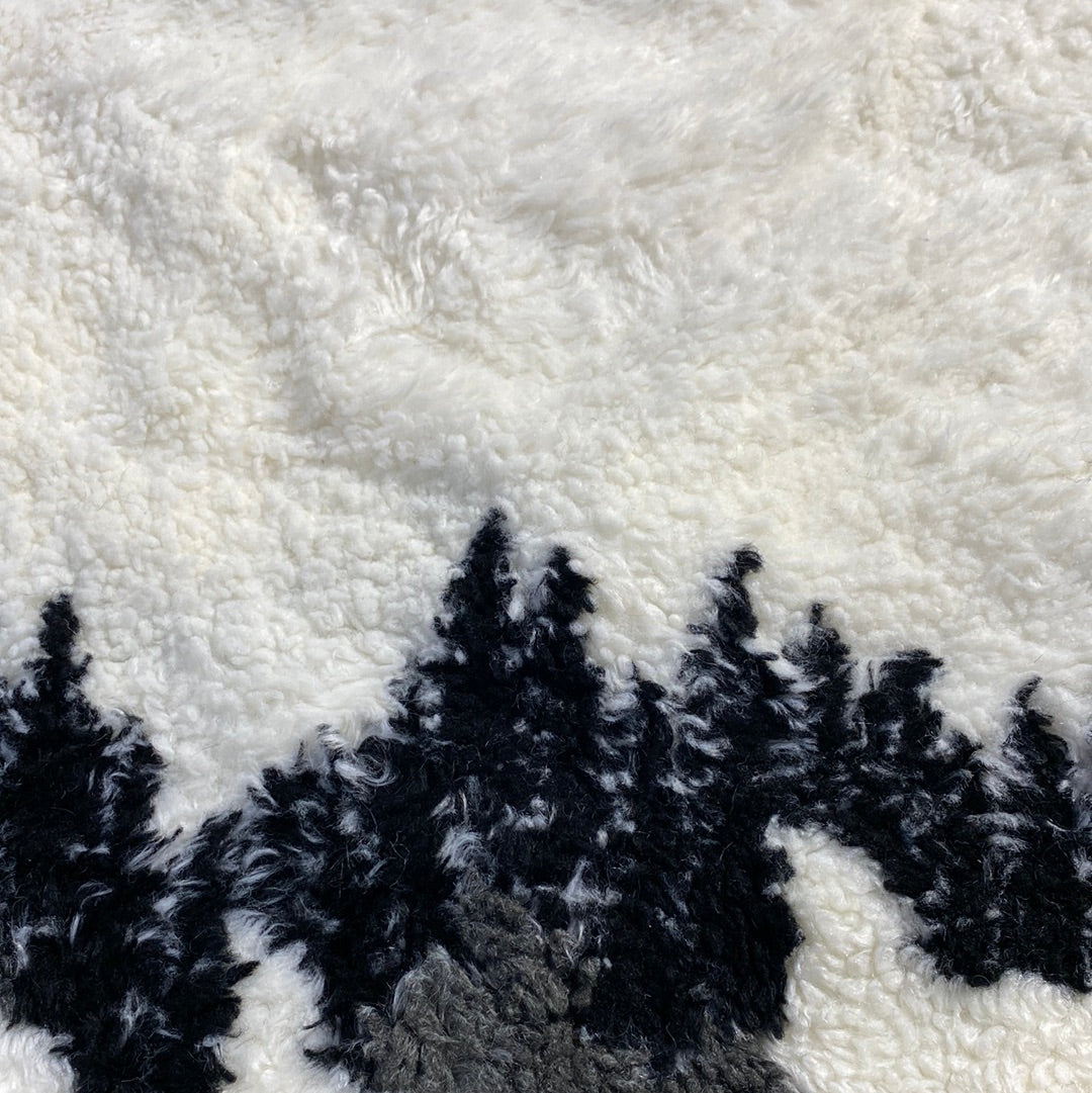 Vintage WOLF Size M Made in USA Vintage Zip Up Fleece Jacket / G4466F