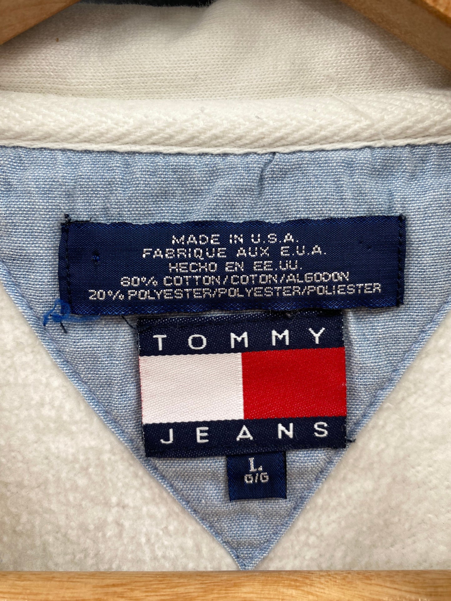 90’s TOMMY JEANS Made in USA Size L Vintage Sweat-shirt / G1269S