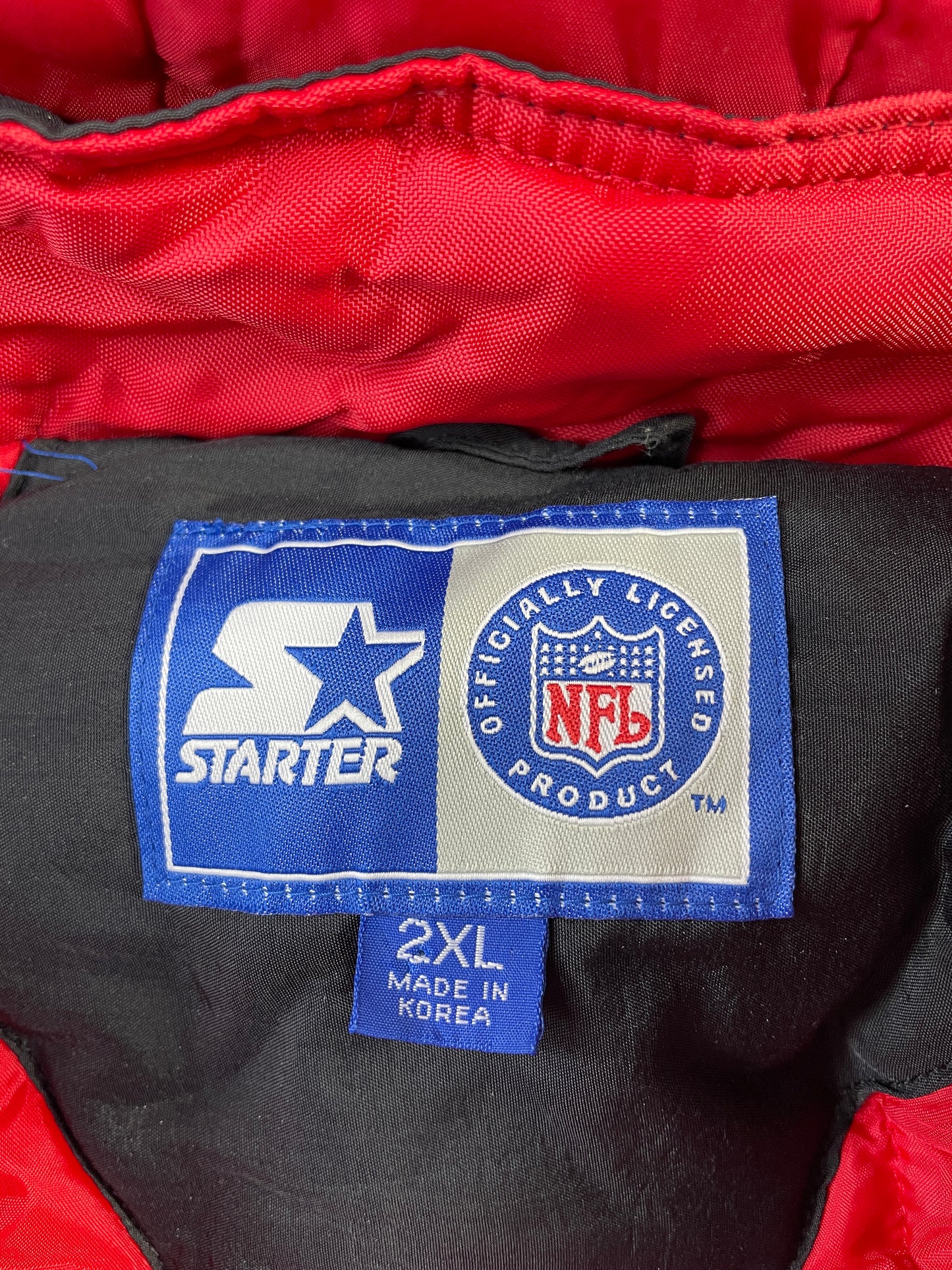 90’s STARTER x ATLANTA FALCONS Size L Vintage NFL Padded Nylon Jacket / F3469N