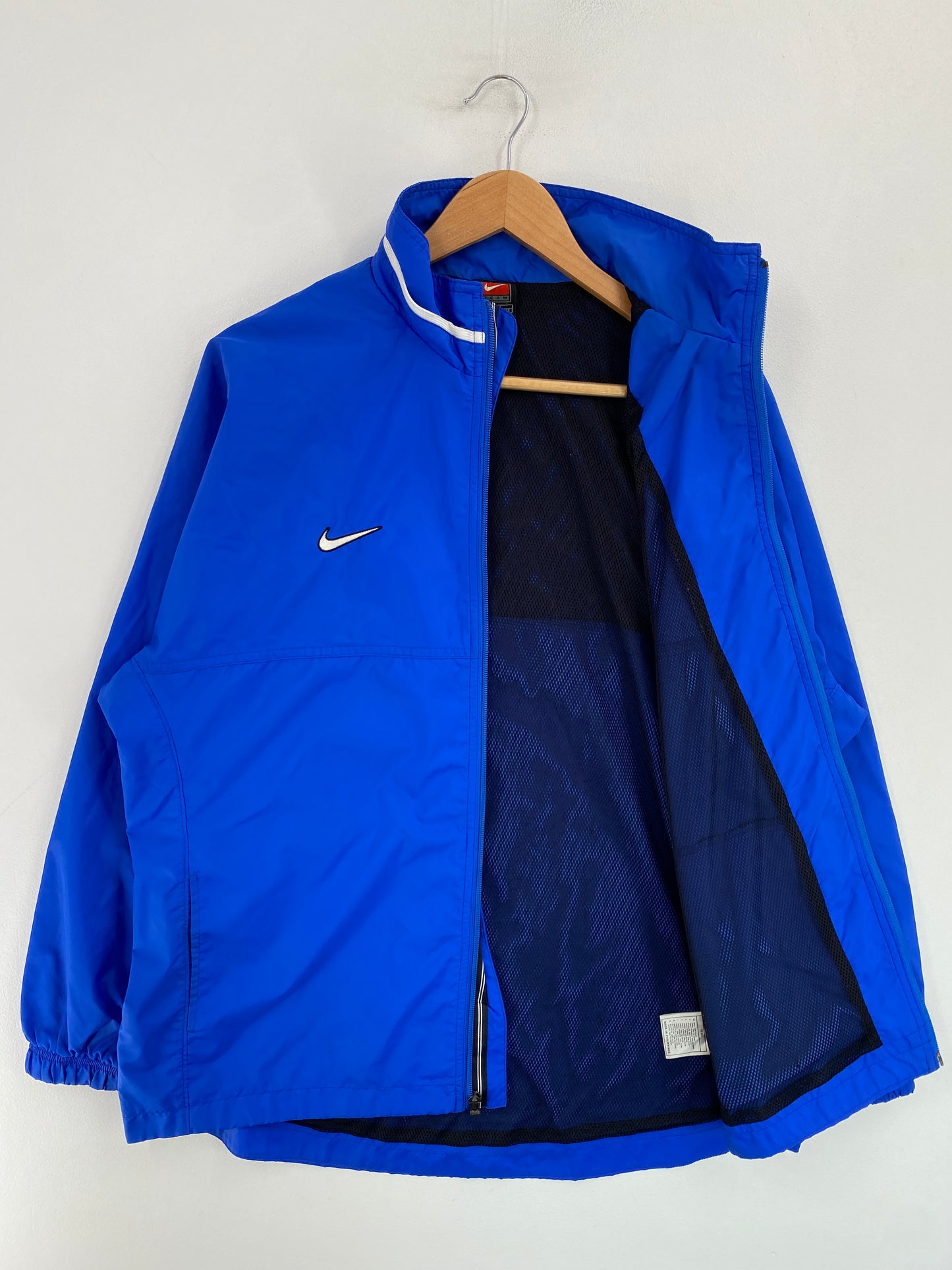 00' NIKE MINI SWOOSH Size XL Vintage Zip-up Nylon Jacket / G4543N