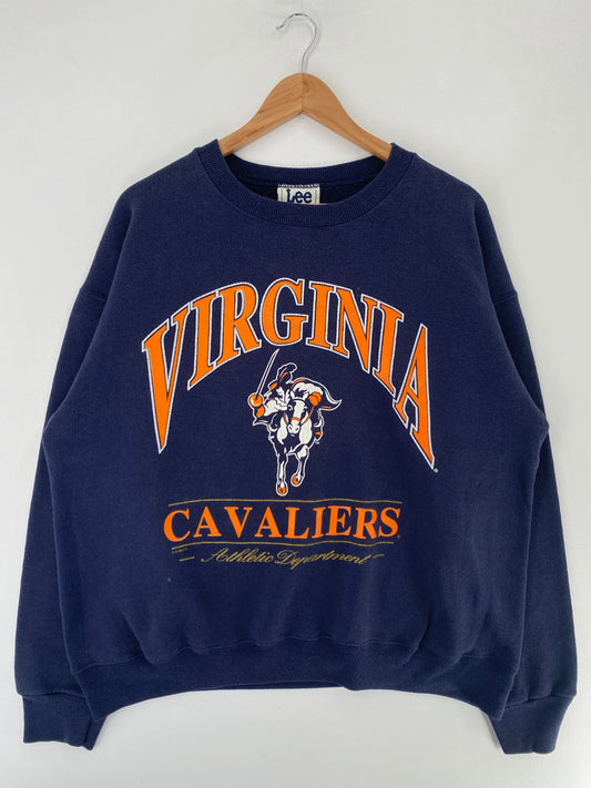 90’s VIRGINIA CAVALIERS Made in USA Size L Vintage College Sweat-shirt / F5694S