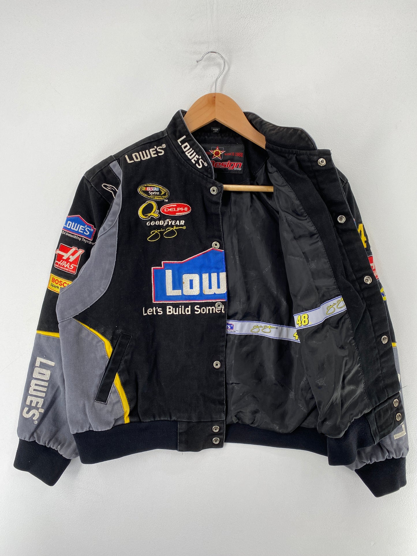 2008 Kids LOWE'S Size Kids XL Vintage Racing Jacket / F8399J