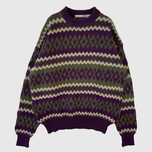 (L) 90's CLABORNE Vintage Knitwear / A0038K