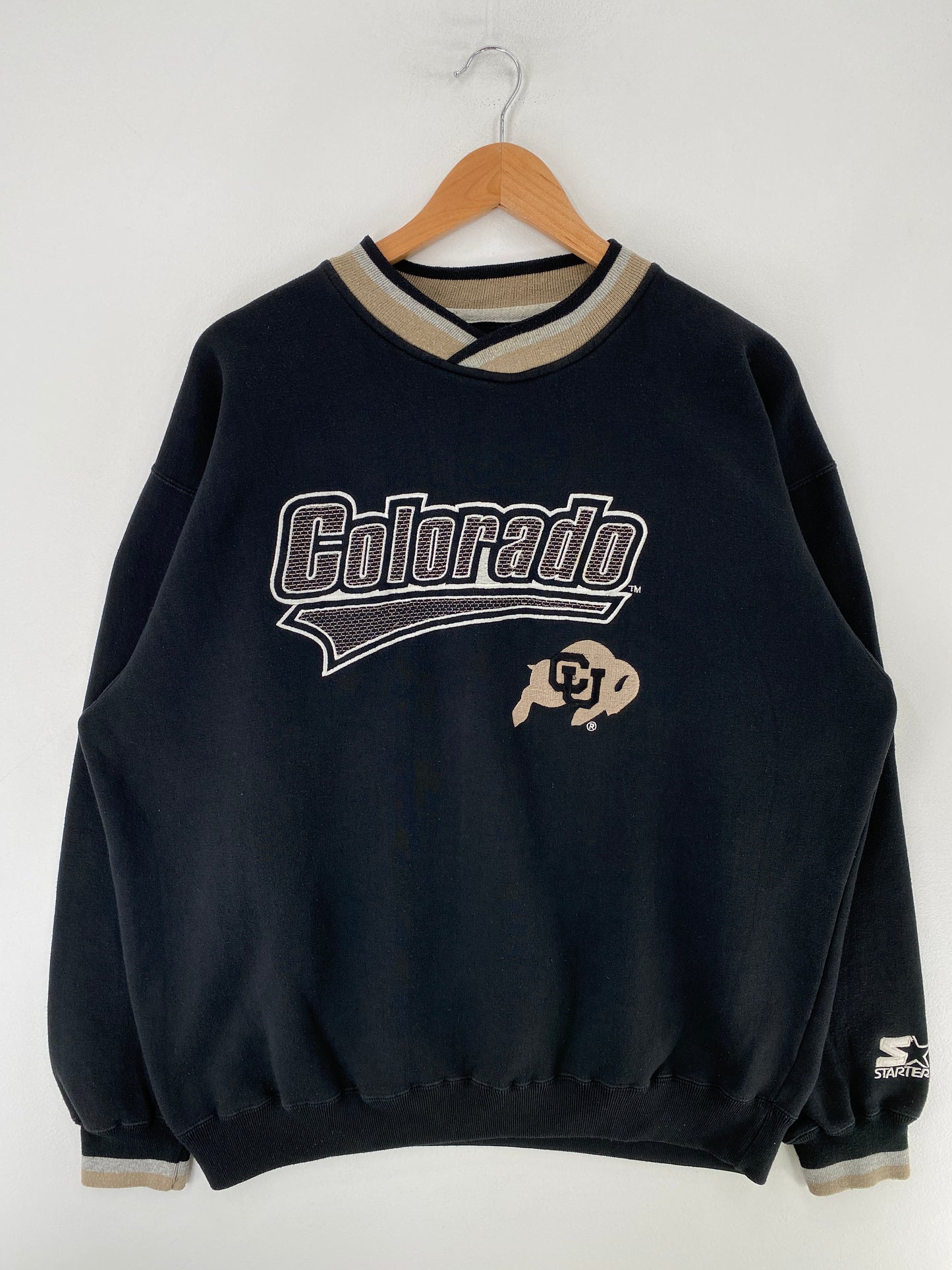 90’s STARTER x COLORADO Size L College Sweat shirt / G478S