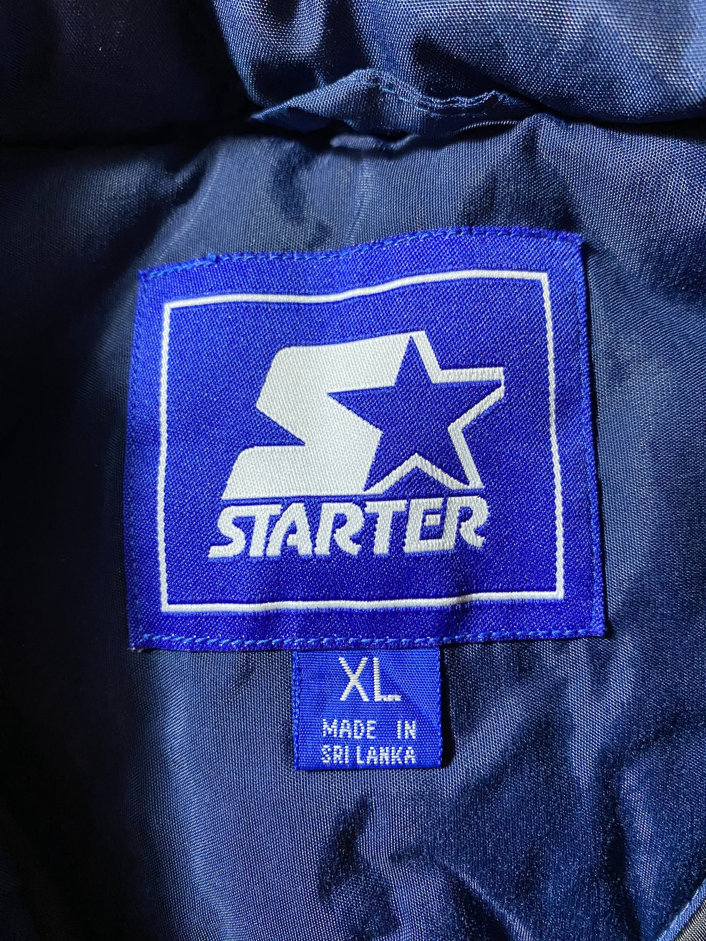 90's Kids STARTER x MICHIGAN Size Boys XL College Padded Nylon Jacket / F8402N
