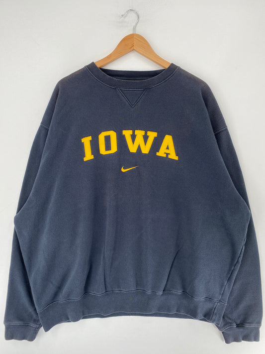 00' NIKE x IOWA Size XXL Vintage College Sweat Shirt / F1146S