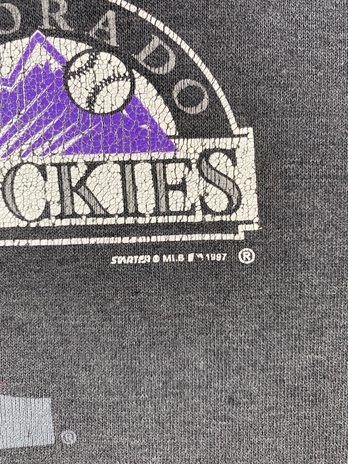 1997 STARTER x COLORADO ROCKIES Size L MLB Sweat-Shirt / F6053S